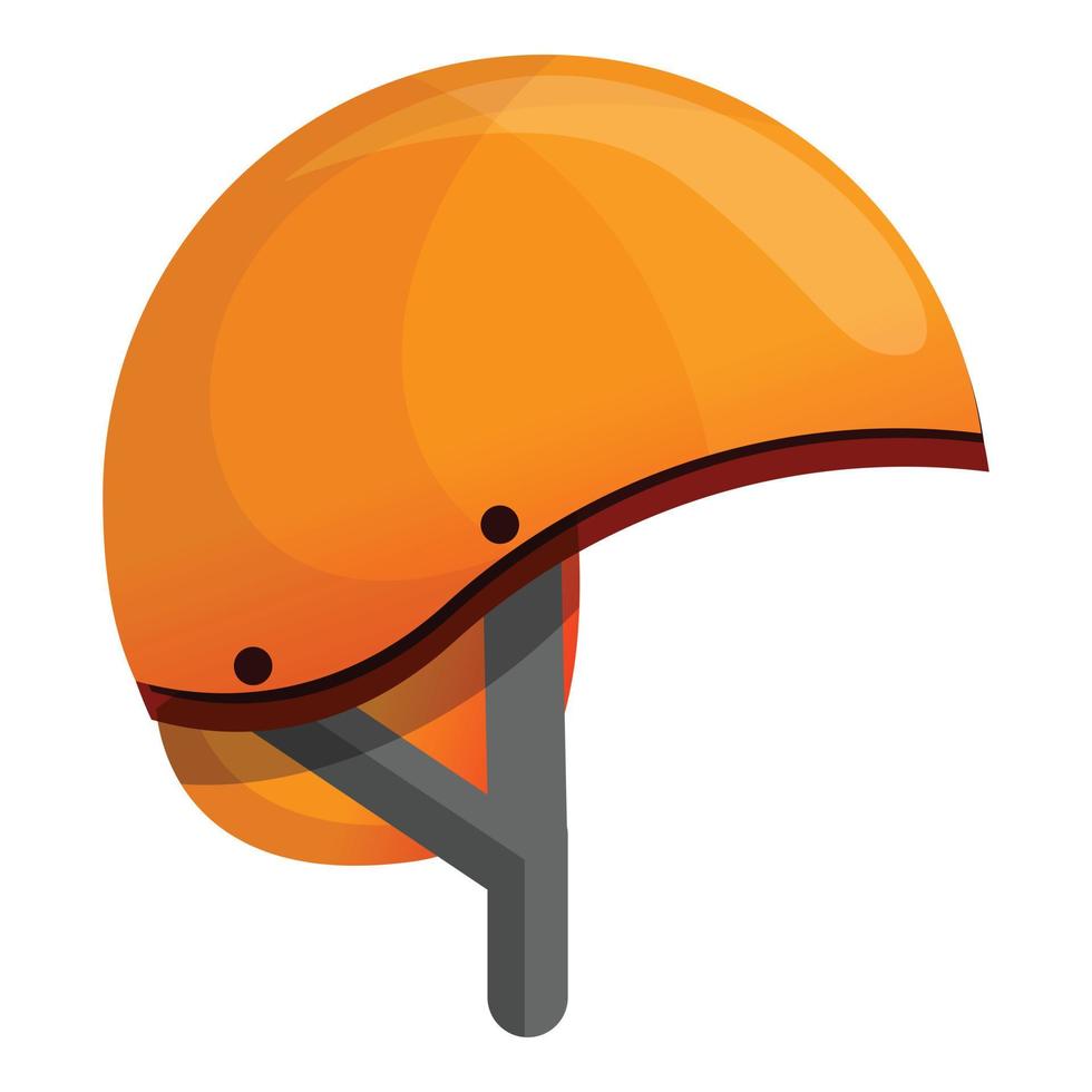Orange Ski Helmet